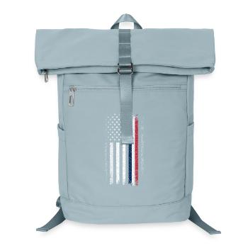 Drapeau en difficulté : Ligne bleue-rouge - Sac à dos ordinateur - bleu glacier - Devant
