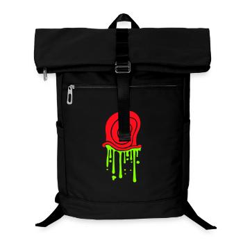 Snail shell, snail, slime, disgusting, slimy - Laptop Backpack - black - Front