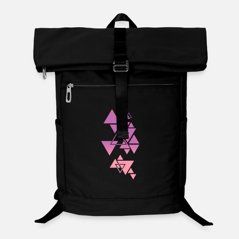 Motif Triangle Dégradé Rose Sac à dos ordinateur