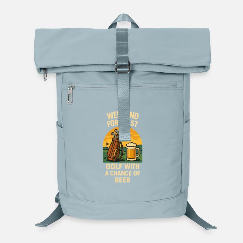 Prévisions du week-end Golf avec une chance de bière Sac à dos ordinateur