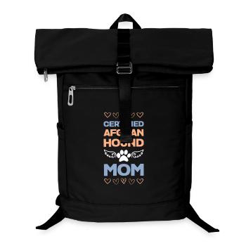 Maman de chien afghan certifiée - Sac à dos ordinateur - noir - Devant