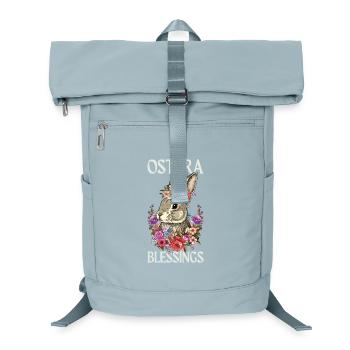 Ostara-Segnungen, frohes Osterhase, - Laptop-Rucksack  - Eisblau - Vorne