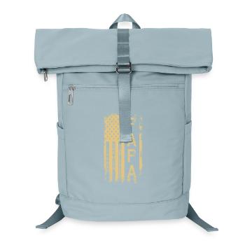 Typographie du drapeau américain grungy - Sac à dos ordinateur - bleu glacier - Devant