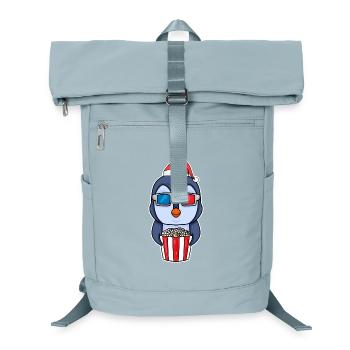 Penguin 3d cinema movie night Christmas - Laptop Backpack - ice blue - Front