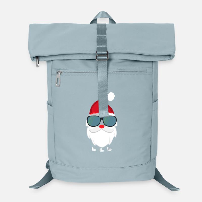 Père Noël cool avec lunettes de soleil Sac à dos ordinateur