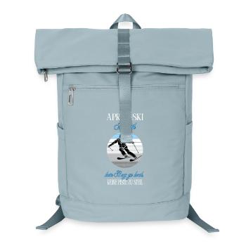 Après Ski Athlet Kein Berg Zu Hoch - Laptop-Rucksack  - Eisblau - Vorne