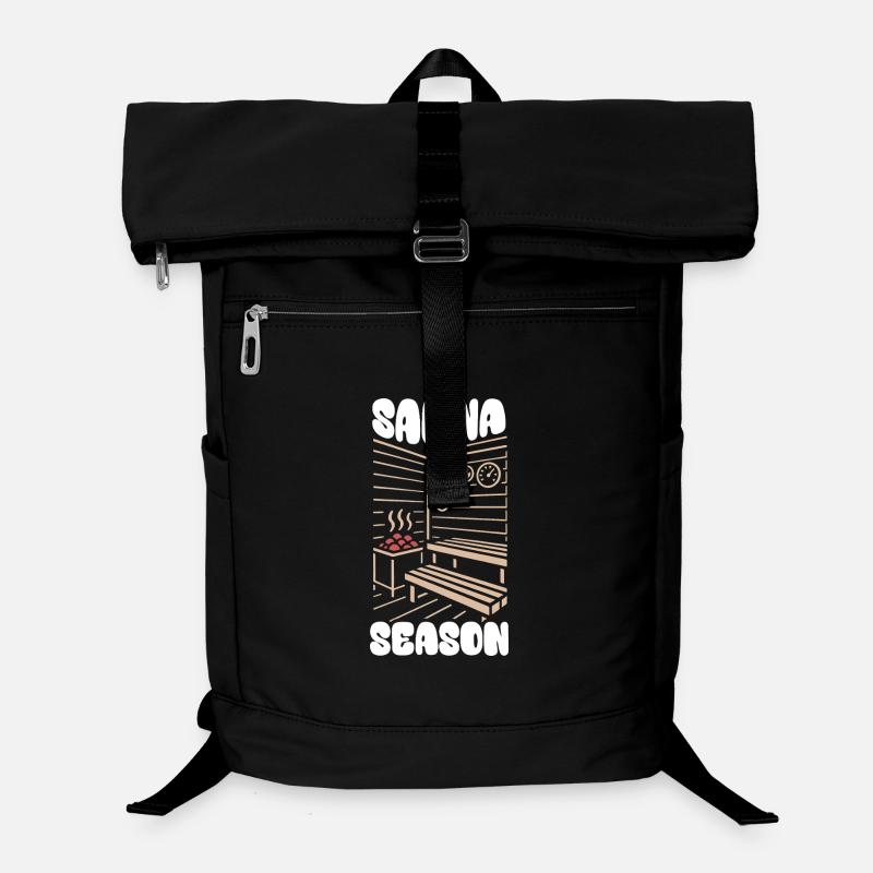Saison du sauna - Sauna - Dicton Sac à dos ordinateur