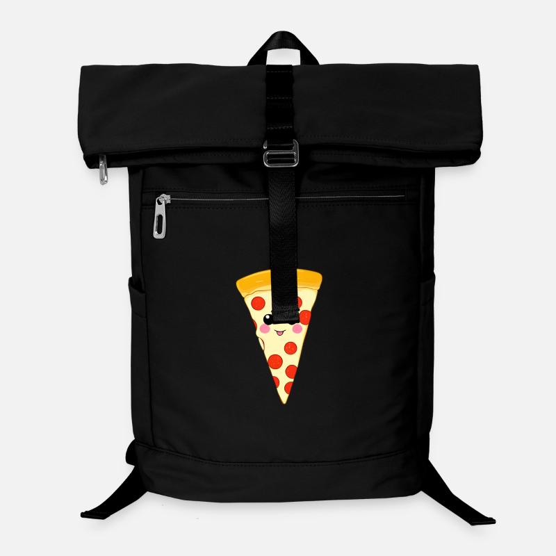 Illustration de la part de pizza Kawaii Sac à dos ordinateur