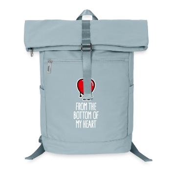 Funny Valentine's Day Valentin Ass Heart cartoon - Laptop Backpack - ice blue - Front