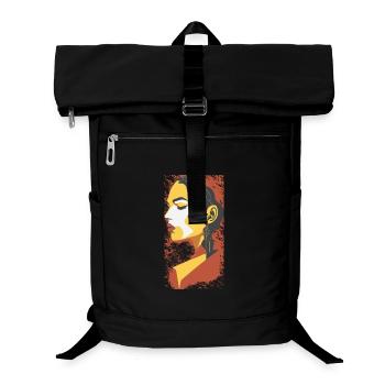 Geometric Summer Portrait - Laptop Backpack - black - Front
