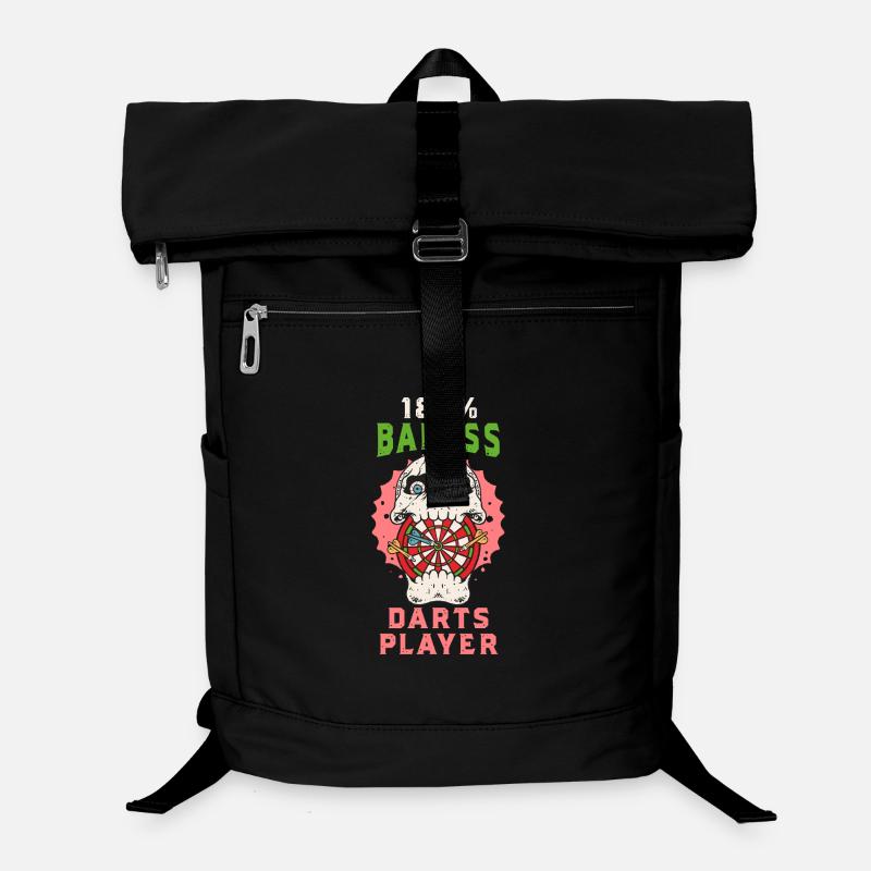 Joueur de fléchettes 180 % Badass - Édition Crâne et Fléchettes Sac à dos ordinateur