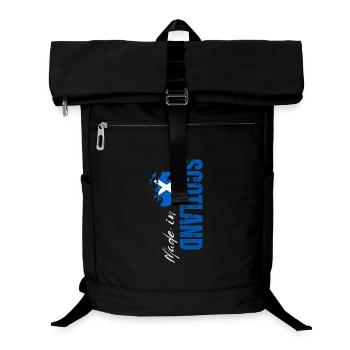 Hergestellt in Schottland, vertikales Design - Laptop-Rucksack  - Schwarz - Vorne
