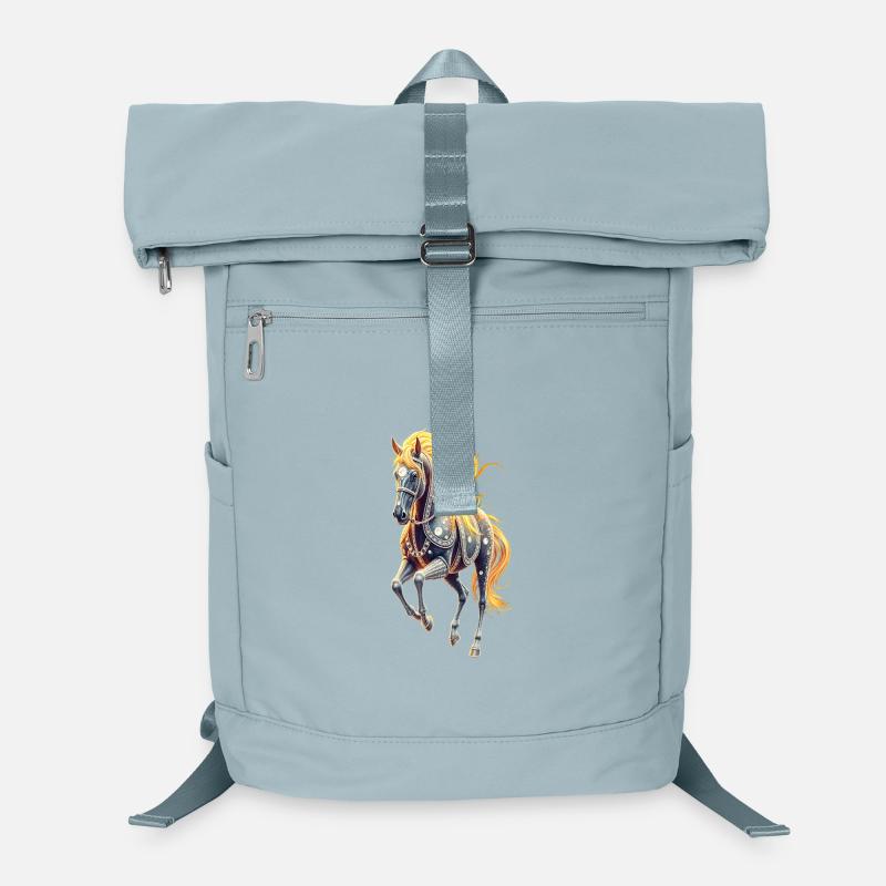 Étoile à la crinière dorée Sac à dos ordinateur