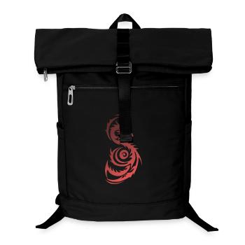 Dragon Fantastique Tribal Rouge - Sac à dos ordinateur - noir - Devant