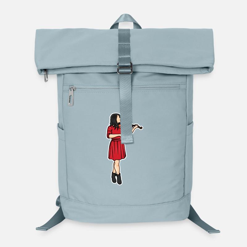 Violinistin Zeichnung Laptop-Rucksack 