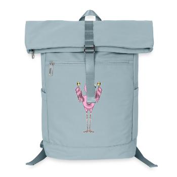 Flamingo Musician Rattle Music - Laptop Backpack - ice blue - Front
