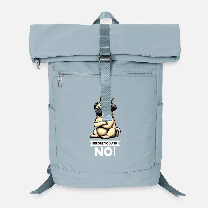 Before You Ask Mops Möpse Mopsbesitzer Mopshalter Laptop-Rucksack 