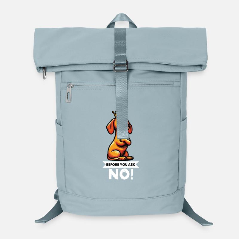 Before You Ask Dackel Dackelbesitzer Dackelhalter Laptop-Rucksack 