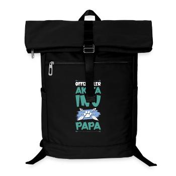 Akita Inu Dog Dad - Laptop Backpack - black - Front