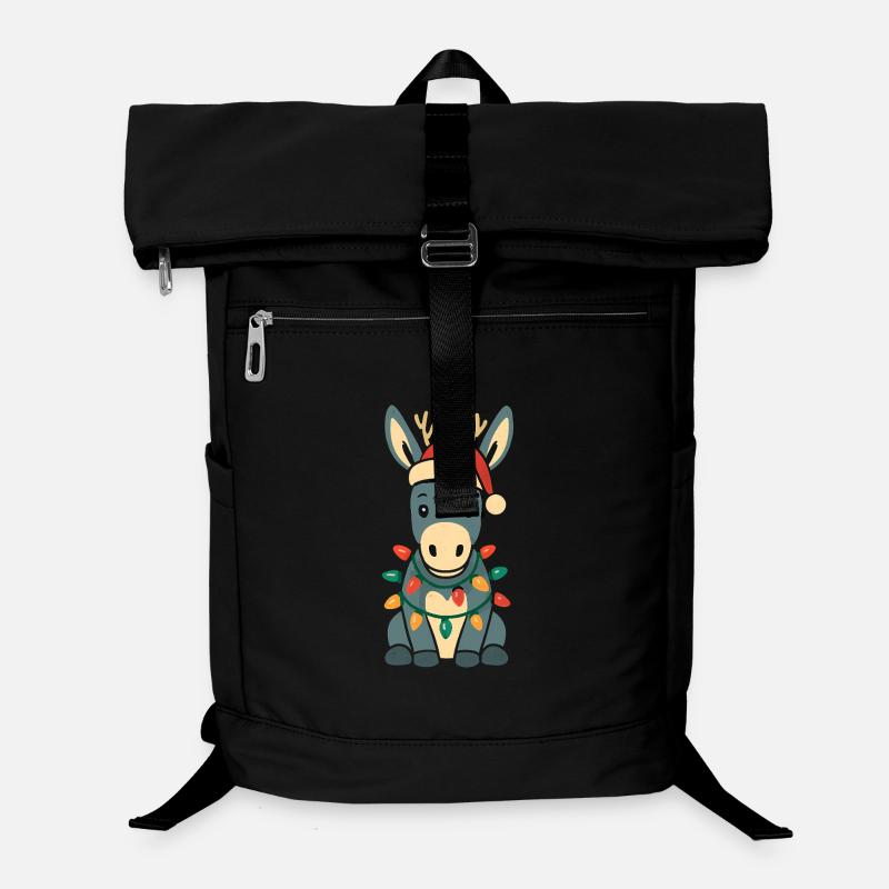 Mignon âne âne elfe de Noël costume partenaire look Sac à dos ordinateur