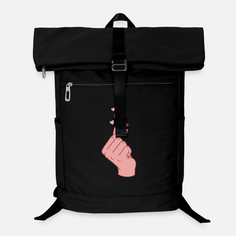 Kpop Cœur de doigt Coréen Pop Amour mignon Coréen Sac à dos ordinateur