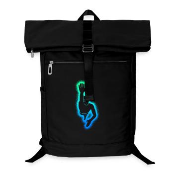 Schwimmen Schwimm Herren Schwimmer Jungen - Laptop-Rucksack  - Schwarz - Vorne