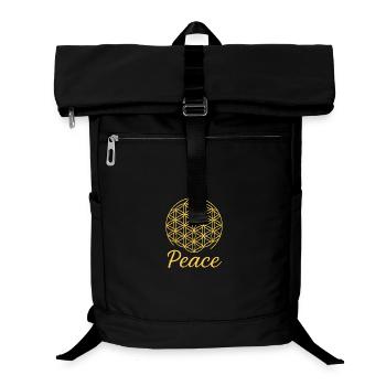 Flower of Life - Peace - Laptop Backpack - black - Front