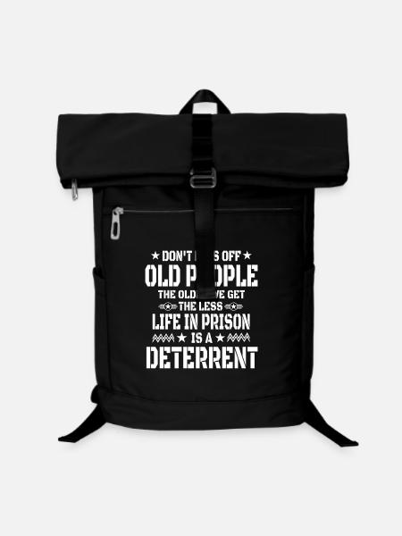 Don't Piss Off Old People - Laptop Backpack - black