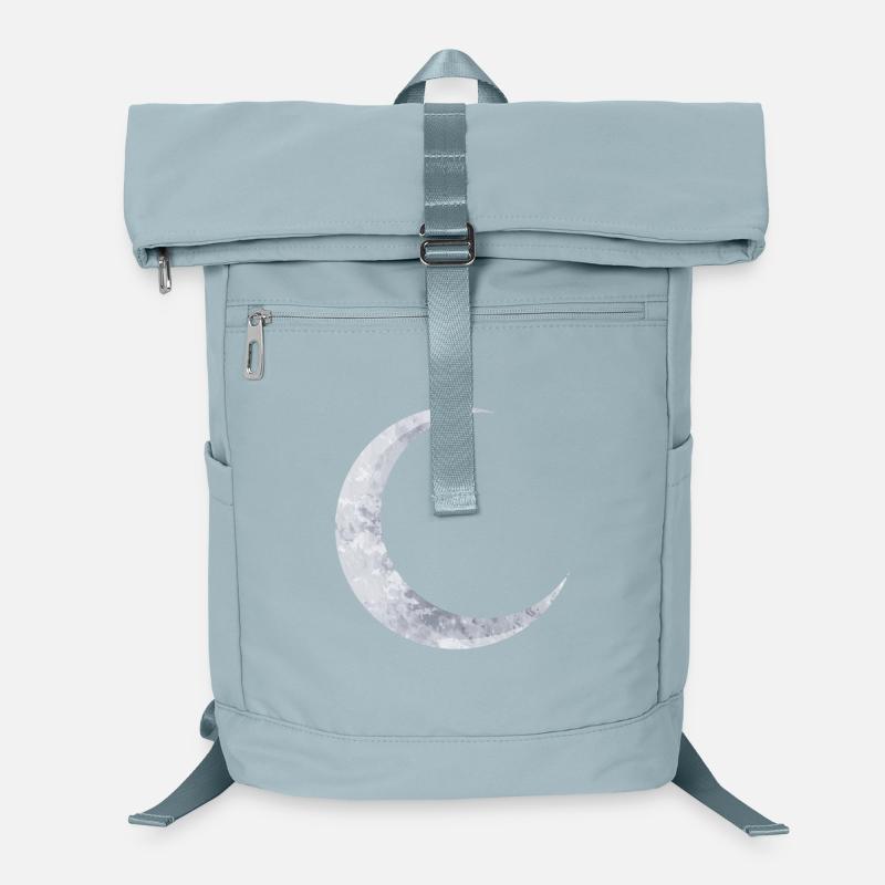 delicate shimmering silver moon Laptop Backpack