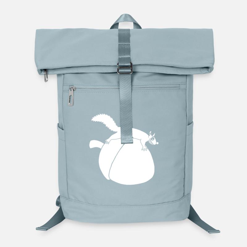 Das Eichhörnchen gegen die Eichel (weiß) Laptop-Rucksack 