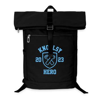 Knollsy-Held 2023 verteidigt Fans in Alkmaar - Laptop-Rucksack  - Schwarz - Vorne