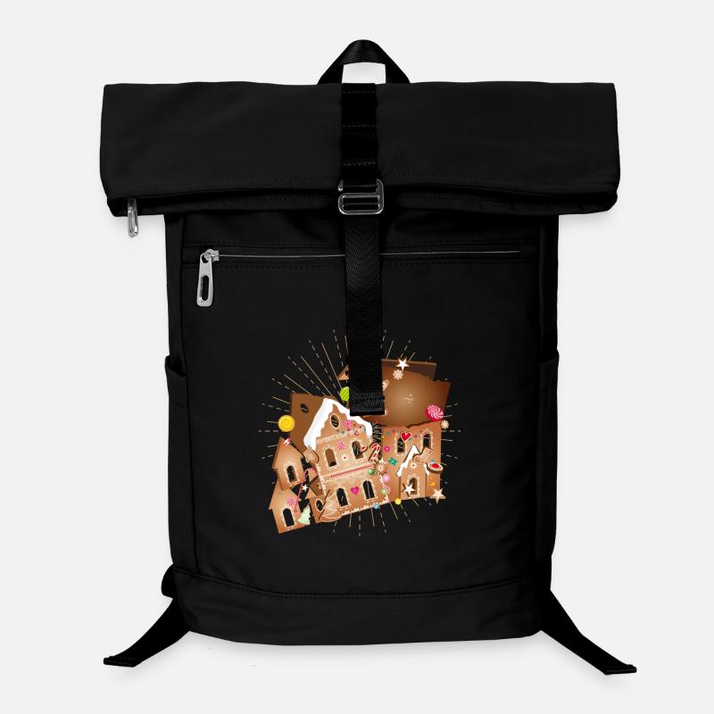Lebkuchenhaus-Bausatz mit festlichen Details Laptop-Rucksack 