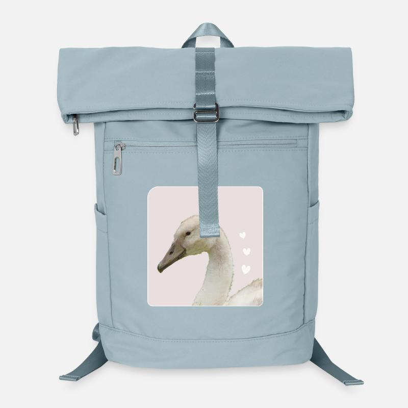 junger schwan weißer Schwan Höckerschwan Laptop-Rucksack 