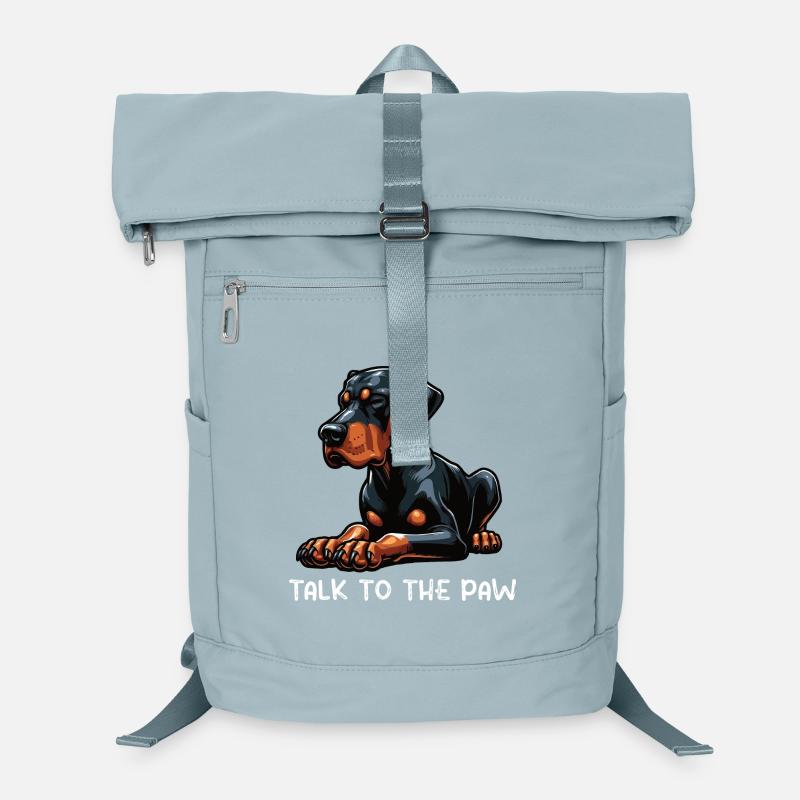 Parlez au propriétaire du Doberman Paw Doberman Sac à dos ordinateur
