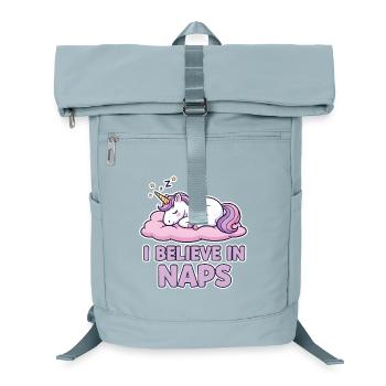 Licorne endormie sur un nuage – Siestes - Sac à dos ordinateur - bleu glacier - Devant