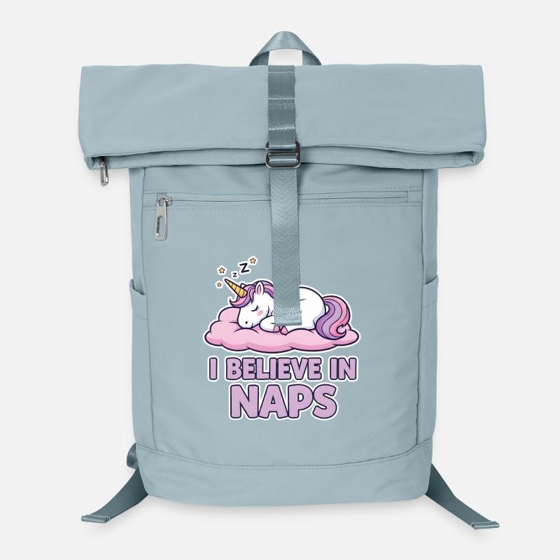 Schlafendes Einhorn auf Wolke – Naps Laptop-Rucksack 