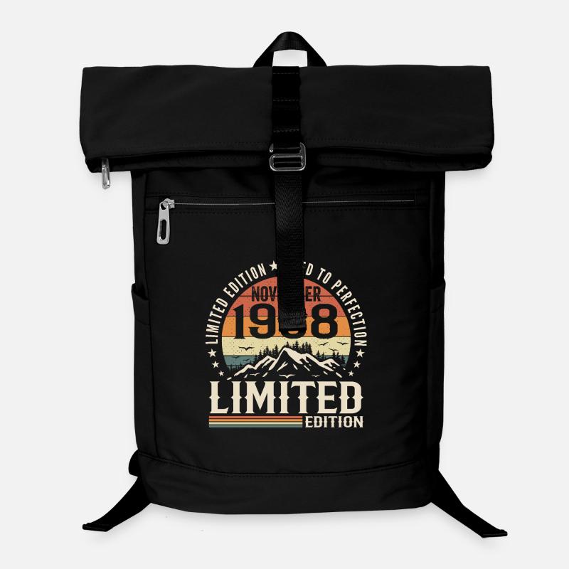 November 1968 Einzigartiger Retro-Geburtstag - Laptop-Rucksack  - Schwarz
