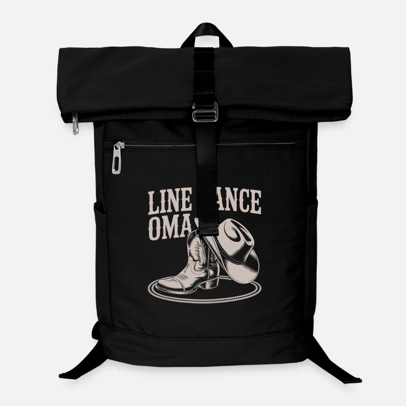 Line Dance Oma Western Boots Laptop-Rucksack 