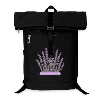 Lavendelblüten verrückt nach Lavendel - Laptop-Rucksack  - Schwarz - Vorne