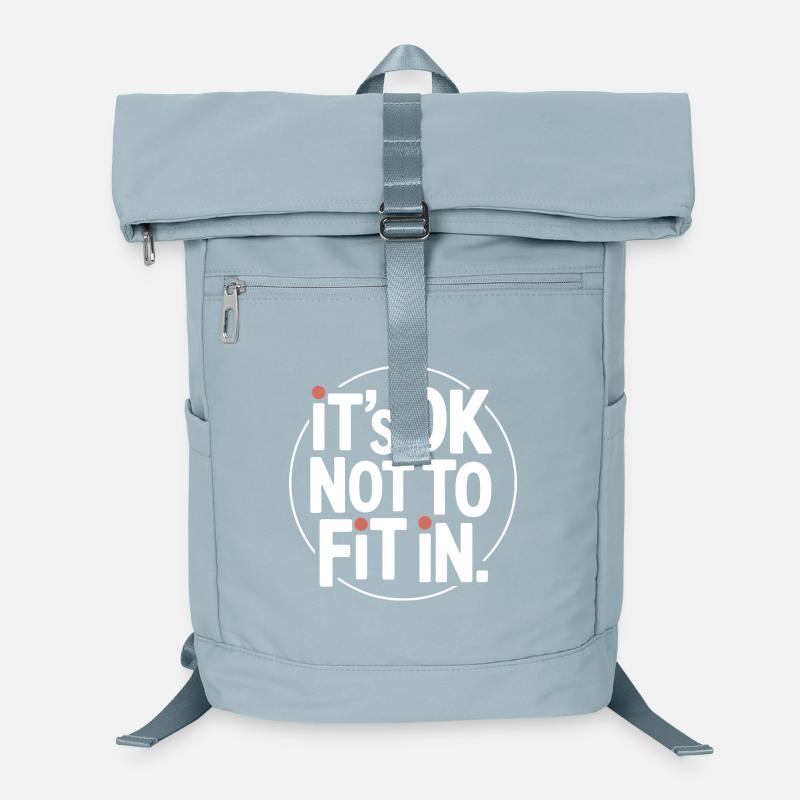 It's Ok Not To Fit In Individuality Motivation Laptop Backpack