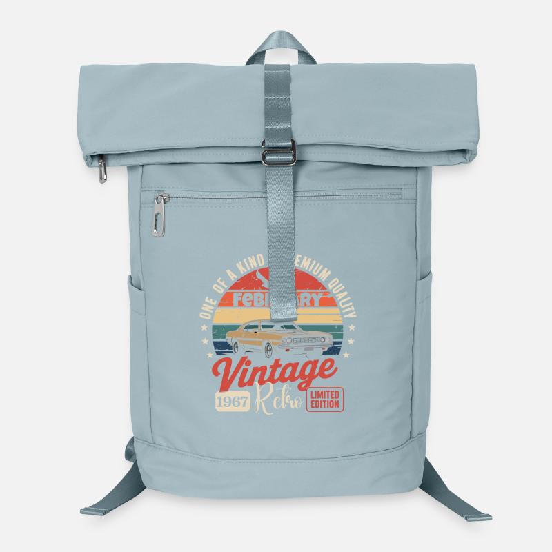 Cadeau Anniversaire Rétro Vintage de Février 1967 Sac à dos ordinateur