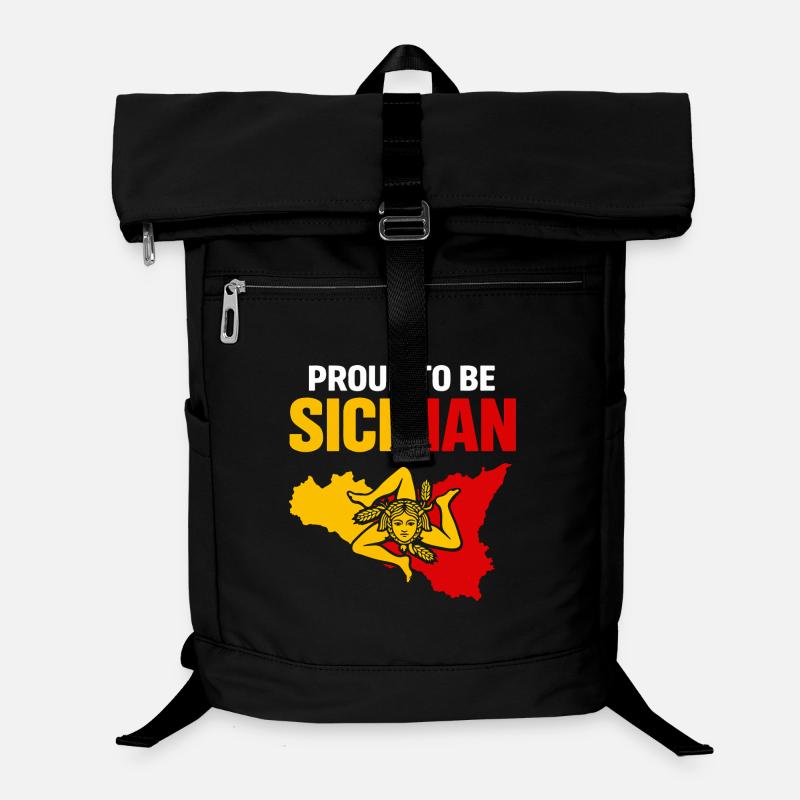 Siciliens de la fierté – Bloc de couleurs de la Sicile Sac à dos ordinateur