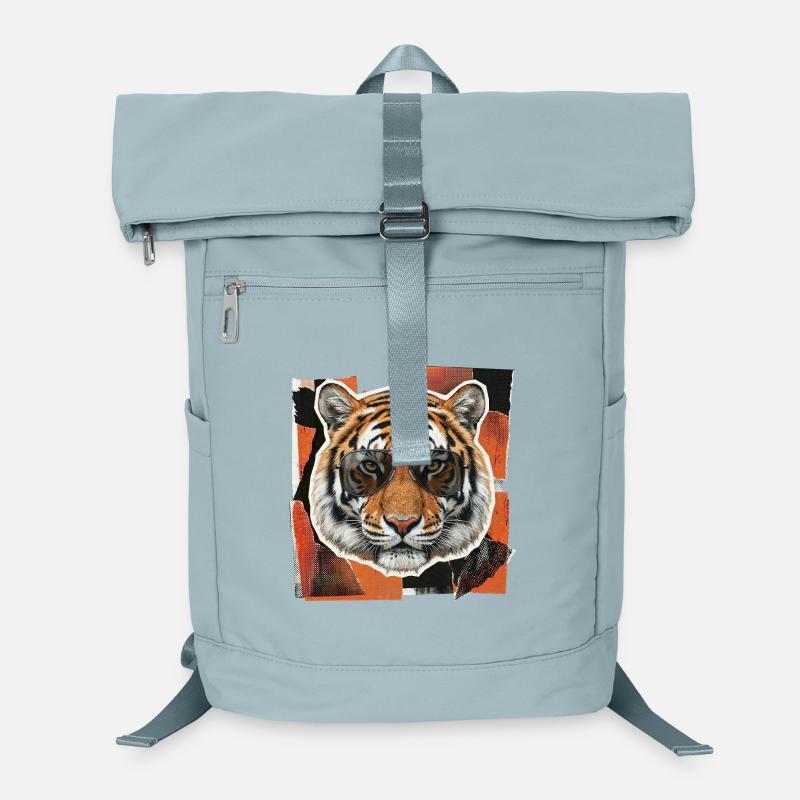 Tiger Sunglasses Risography Laptop Backpack