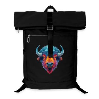 Bison - Laptop Backpack - black - Front