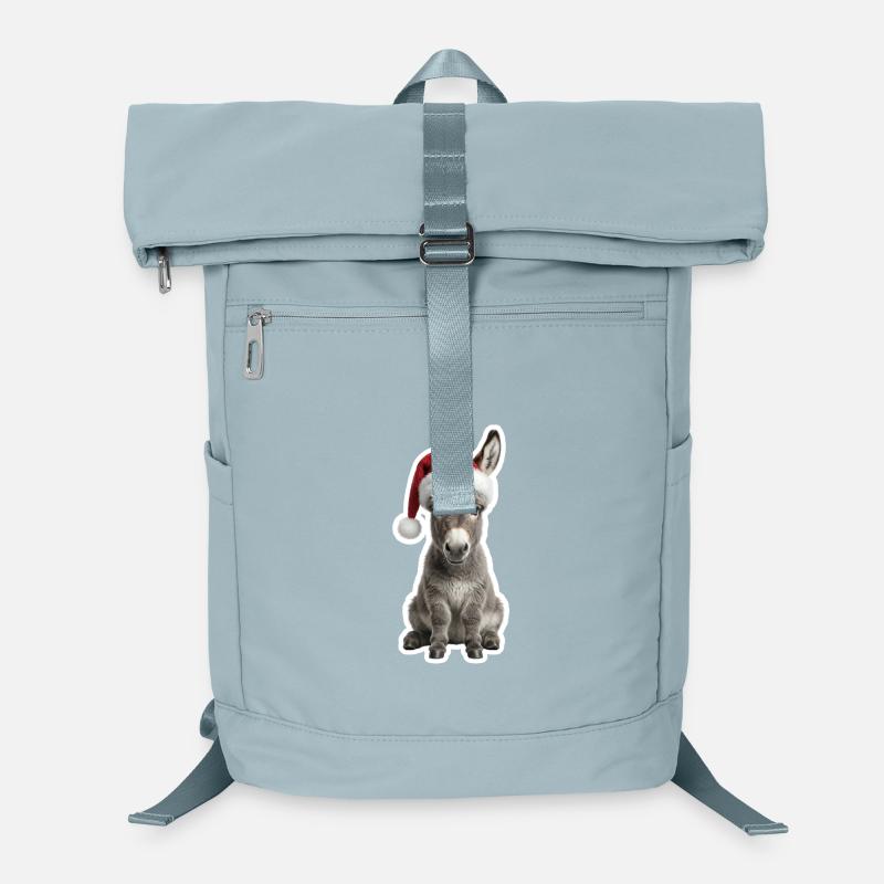 Poulain d’âne gris à la crèche Sac à dos ordinateur