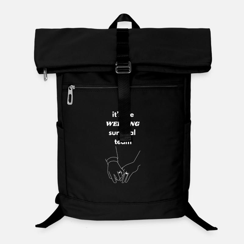 Hochzeits Survival Team - Laptop-Rucksack  - Schwarz