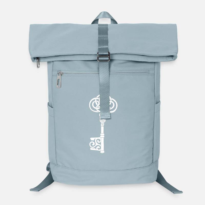 Clé celtique blanche Sac à dos ordinateur