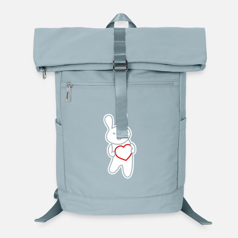 Lapin avec cœur : Amour et gentillesse Sac à dos ordinateur