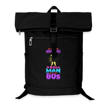 80er Großvater - Laptop-Rucksack  - Schwarz - Vorne