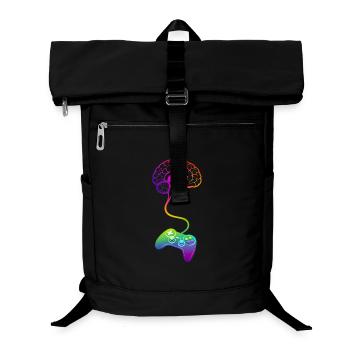 Cadeaux de gamer pour hommes et femmes jeux vidéo - Sac à dos ordinateur - noir - Devant